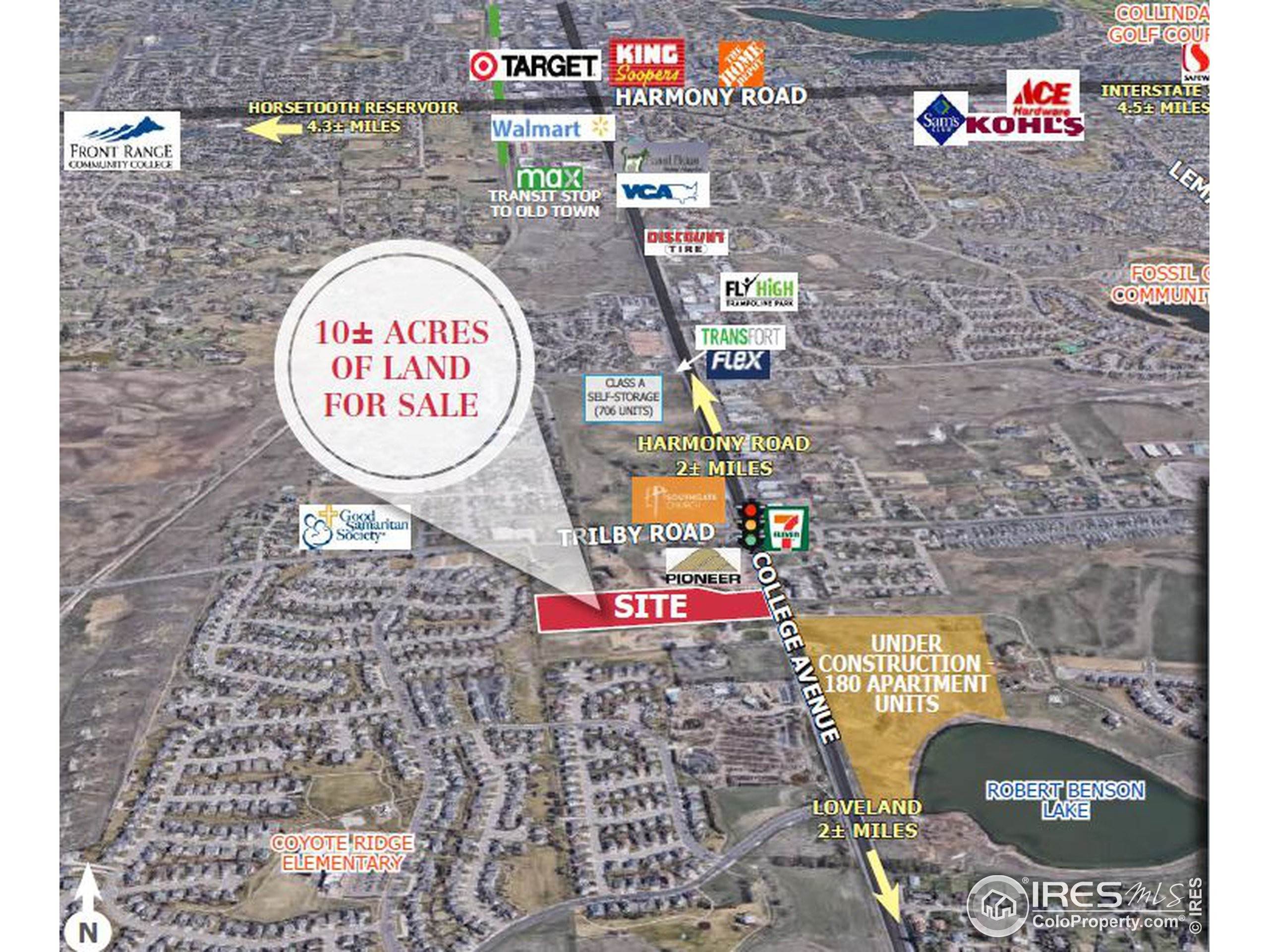 Land for Active at 6801 S College Avenue Fort Collins, Colorado 80525 United States