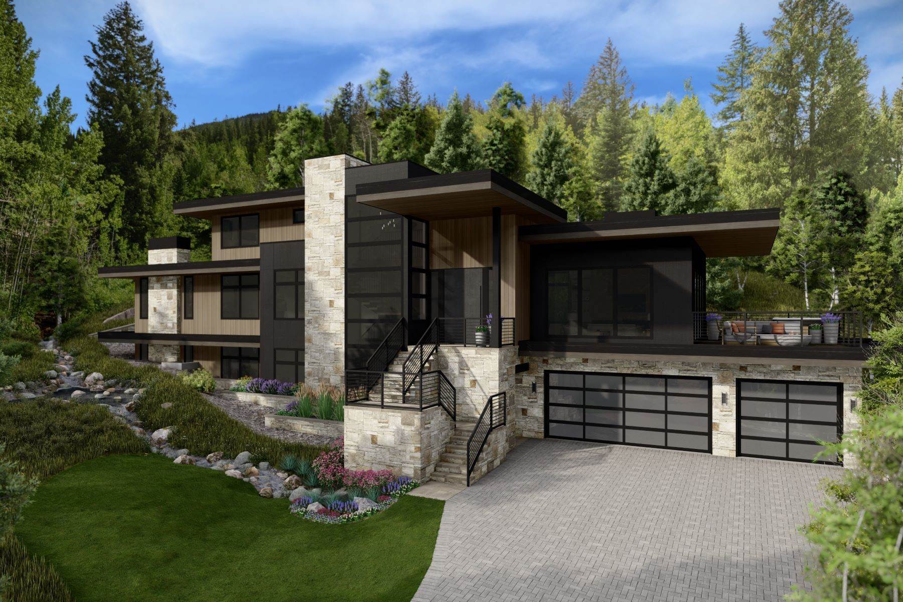 Single Family Homes for Active at Backing up to national forest and with gorgeous views 5002 Snowshoe Lane Vail, Colorado 81657 United States